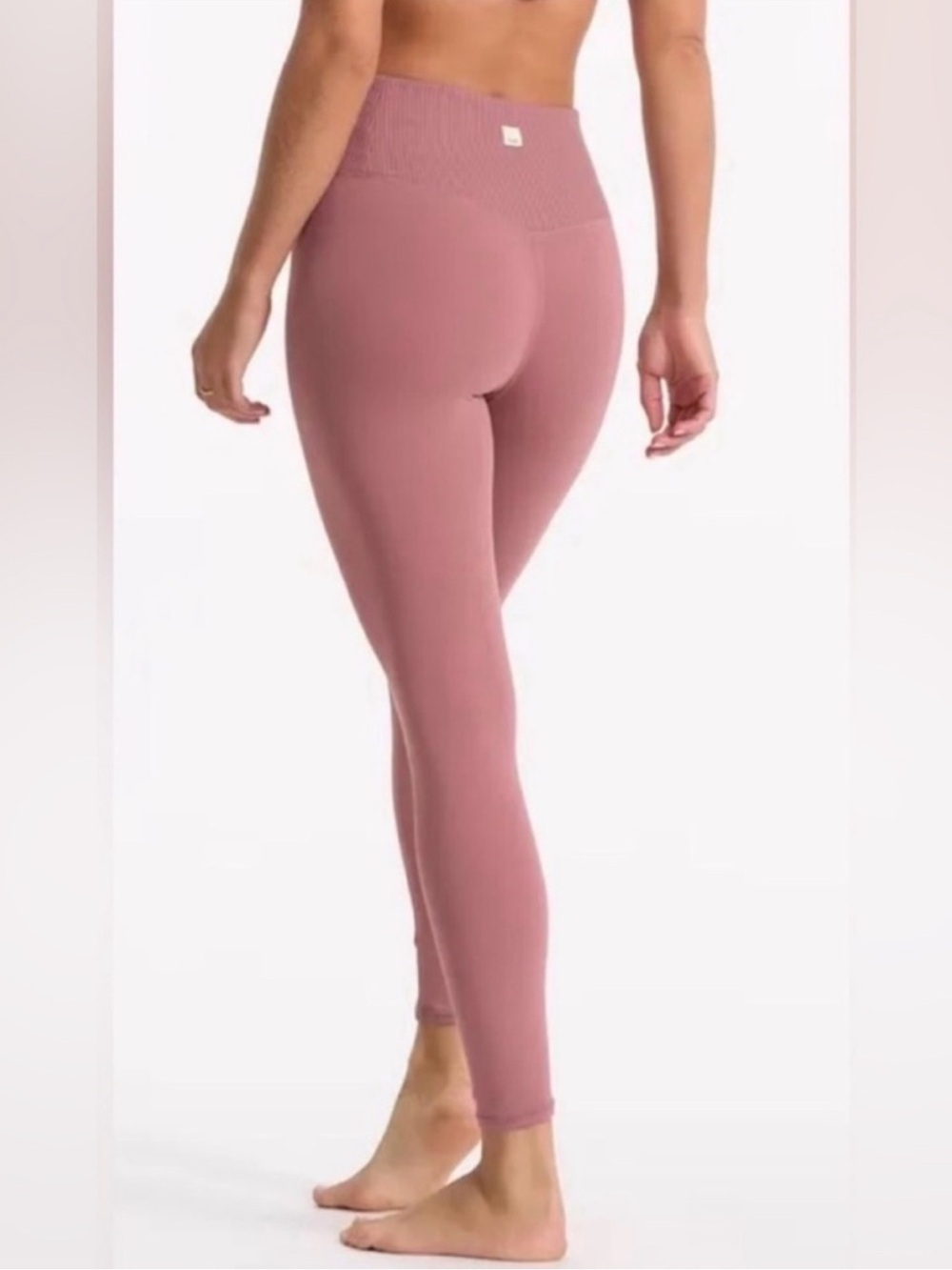 VUORI Rib Studio Legging Women's Performance Marsala Pink size Small